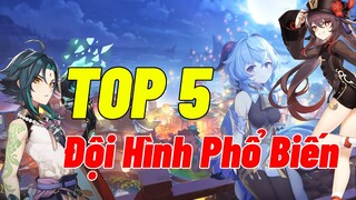 Top 5 Đội Hình Phổ Biến Phiên Bản 1.5 | Genshin Impact
