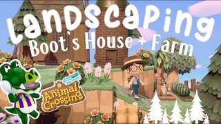 LANDSCAPING VILLAGER HOMES: SPEED BUILD PT 4// ANIMAL CROSSING NEW HORIZONS