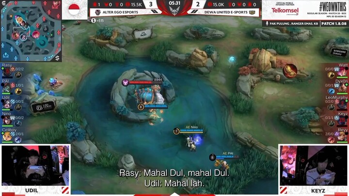 full war alter ego vs dewa united ,leg 1