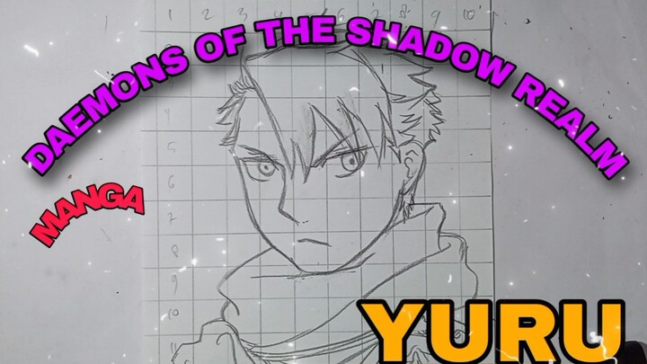 mengambar yuru dari anime daemon of the shadow realm