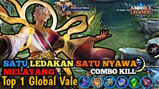 "NEW BUILD VALE" Satu Combo Mati !! - Mobilegend Bang Bang