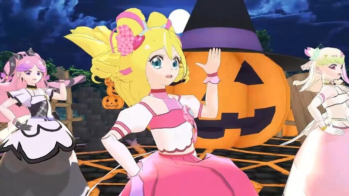 【mmdプリキュア】キュアアイドル＆キュアズキューン＆キュアキッスでhappy halloween