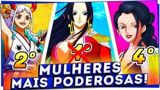 AS 12 PERSONAGENS FEMININAS MAIS FORTES DE ONE PIECE! (ATUALIZADO)