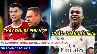 TIN BÓNG ĐÁ TỐI 5/12: Vì Rangnick, CR7 thay đổi ‘không tưởng’, Mbappe chắc chắn gia nhập Real Madrid