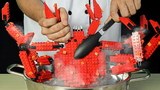 LEGO GIANT KING CRAB - เลโก้ในชีวิตจริง / Stop Motion Cooking & ASMR