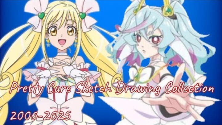 Pretty Cure Sketch Drawing Collection Part 3