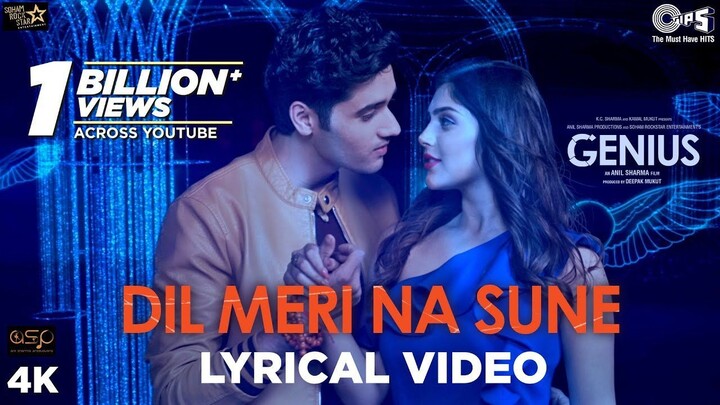 Dil Meri Na Sune Lyrical  Genius  Utkarsh Sharma Ishita  Atif Aslam