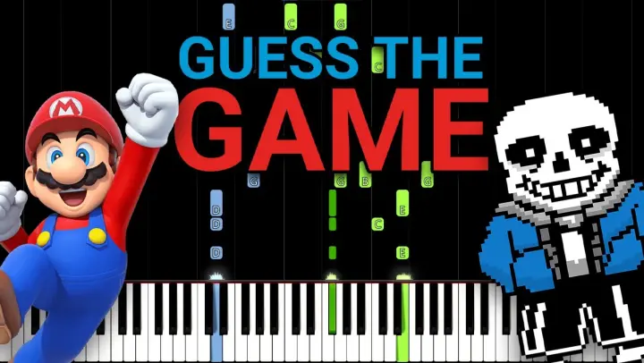 Can You Guess All Video Games? Guess the Game! (25 Video Games Piano Quiz)