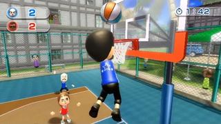 ฉันสามารถเอาชนะ wii sports บาสเก็ตบอลเท่านั้น dunking