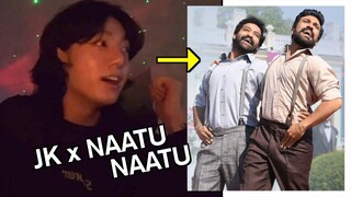 Jungkook Dancing to Naatu Naatu from RRR! | BTS 방탄소년단 2023