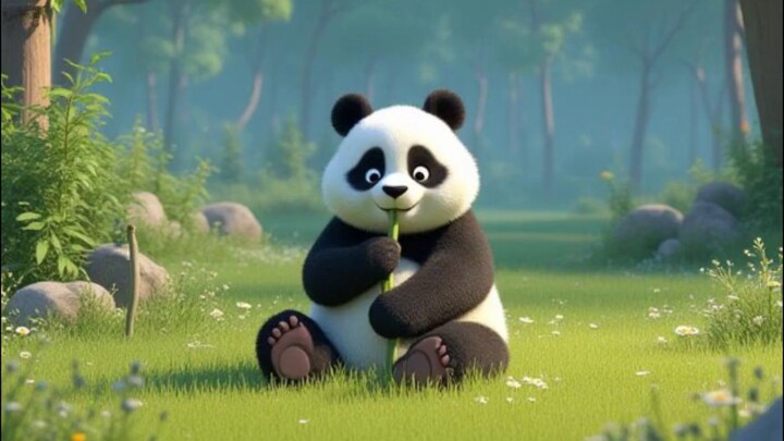 panda and the little explorer