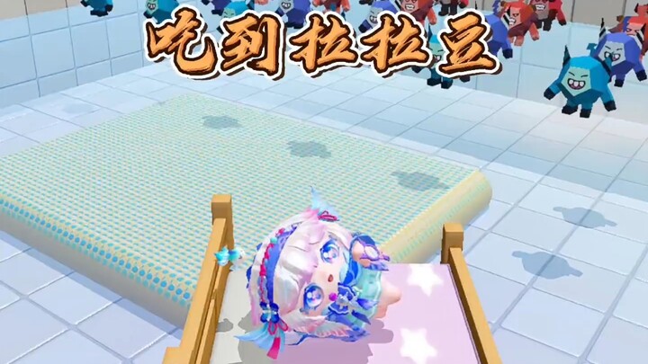 Hehe, phải tiêu diệt trứng đột biến ở màn đầu tiên thì mới được ăn đậu Lala!