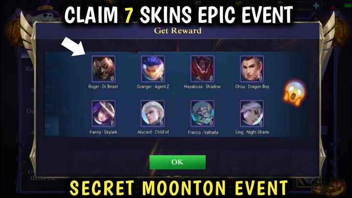 CLAIM 7 EPIC SKINS IN THIS SECRET EVENT | MOBILE LEGENDS