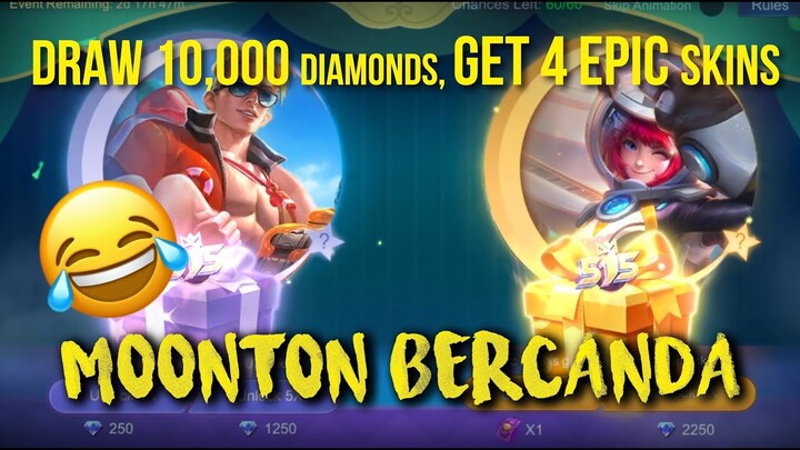 BUKA PARTY BOX 515 Event DAPET 4 SKINS EPIC MOONTON BERCANDA - Mobile Legends