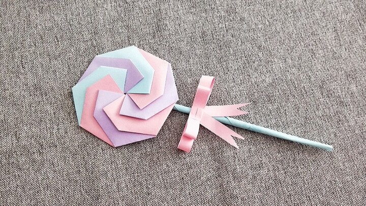 Paper folding|Tutorial|Lollipop