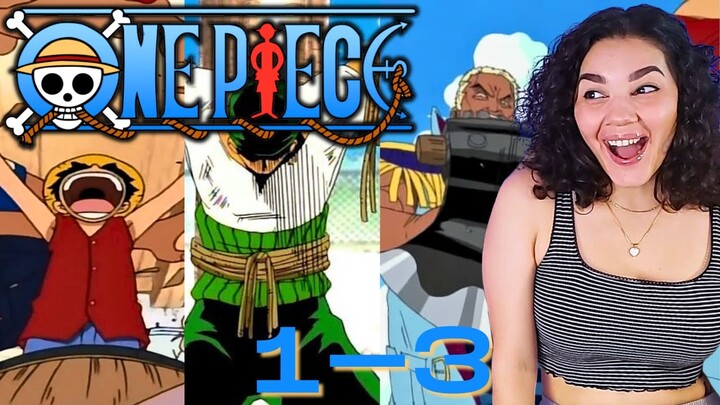 ONE PIECE Anime episodes 1 - 3 Reaction | East Blue | SUB