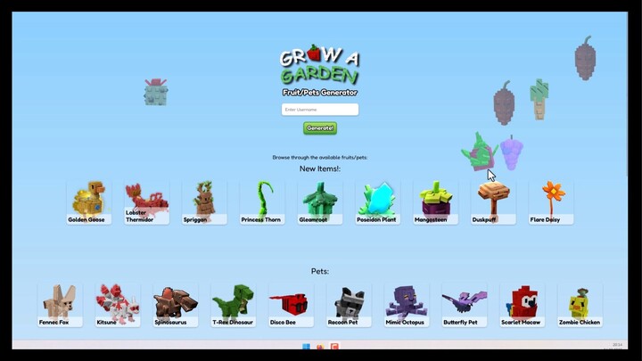 Grow a Garden Generator
