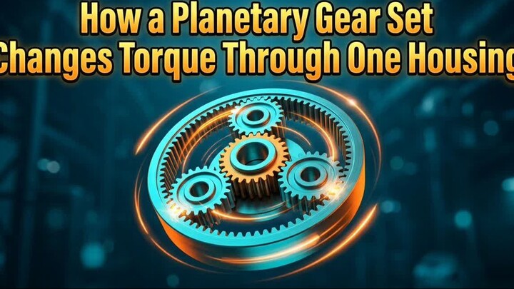 How a Planetary Gear Set Changes Torque Through One Housing