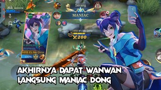 WANWAN MAKIN OP CUYY AUTO SPAM WANWAN!!! [Highlight Mlbb]