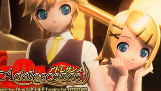 60fps เต็มลม แอดเดรสวัยรุ่น --Kagamine Rin Len DIVA ภาษาอังกฤษ Romaji PDA FT