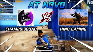 Champs Squad vs Hind Gaming 4v4 at Novo | PUBG Mobile New Update Emulator Highlights 2019