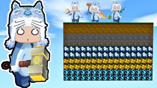 MEOWPEO THỬ THÁCH SINH TỒN TRÊN ĐẢO SKY BLOCK TRONG MINI WORLD