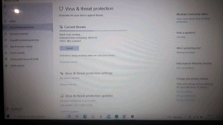 cek virus laptop