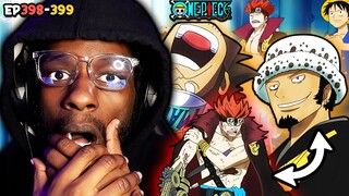 LAW and KID'S DEVIL FRUIT REVEAL!!! The BEST TRIO in One Piece! | One Piece EP's 398-399 Reaction! |