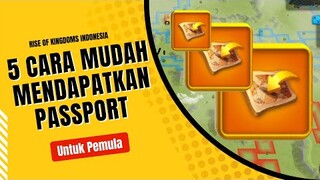 CARA MENDAPATKAN PASSPORT UNTUK MIGRASI | RISE OF KINGDOMS INDONESIA