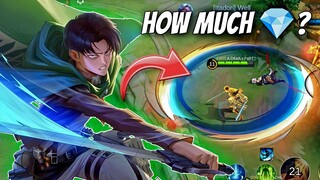 Thank You Moonton for the Levi Skin 😍 | MLBB x Attack on Titan Collab Skin Gameplay