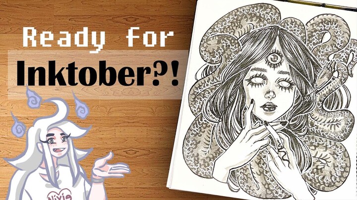 Who is ready for INKTOBER?! | Draw With NiXiE