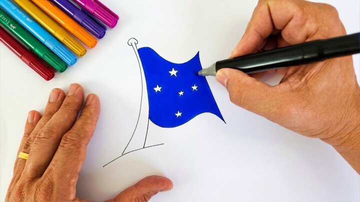 COMO DESENHAR A BANDEIRA DO CRUZEIRO!