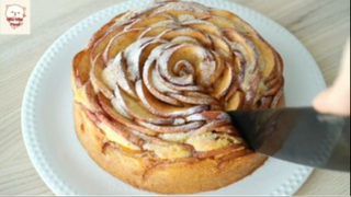 japanese make Apple rose cake 4 #monngonNhatBan