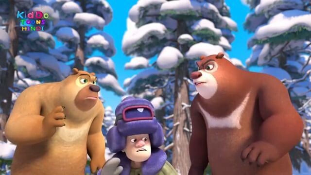बर्फीले मॉन्स्टर से मुकाबला _ Boonie Bears Monster Plan S2 In Hindi Cartoon _ Ki