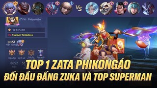 TOP 1 ZATA PHI KHÔNG NGÁO, ĐẤNG ZUKA, 86 SUPER TRONG TRẬN ĐẠI CHIẾN CỦA CÁC IDOL GIỚI TRẺ LIÊN QUÂN