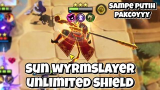 AUSTUS 3 SUN WYMSLAYER UNLIMITED SHIELD!! SHIELDNYA SAMPE PUTIH PAKCOY!! MAGIC CHESS MOBILE LEGENDS