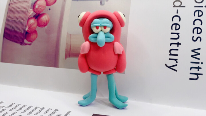 Clay｜Squidward vẫn mệt mỏi mặc đồng phục cá