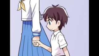 The little boy followed his sister and became a big sister