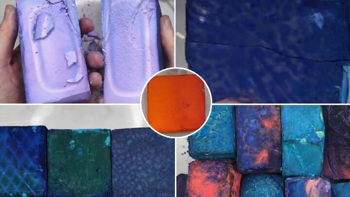 Dyed Gym Chalk Blocks Compilation | Oddly Satisfying Crush