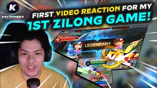 MY REACTION TO MY 1ST ZILONG GAMEPLAY + 2ND GIVEAWAY WINNER! | MLBB