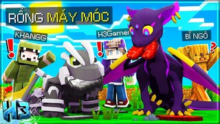 MINECRAFT SIÊU RỒNG - Tập 10 | H3 Sở Hữu RỒNG ROBOT MÁY MÓC và RỒNG SA MẠC TỐI Cùng NoobTeam