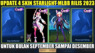 UPDATE 4 SKIN STARLIGHT MOBILE LEGENDS 2023!! BOCORAN SKIN STARLIGHT SEPTEMBER SAMPAI DESEMBER 2023