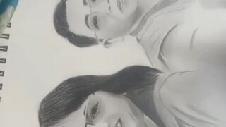 charcoal and graphite art