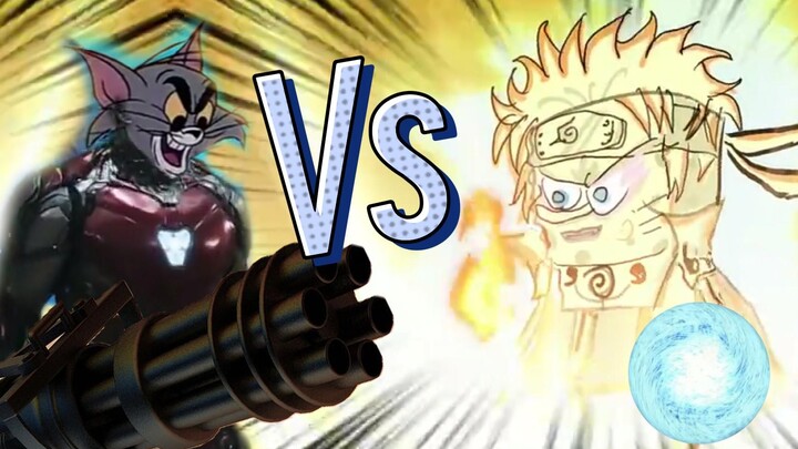 ภาษาเสฉวน Tom and Jerry: Tom Cat VS Naruto Sponge? นายท่านยิ้มแล้วโน้มตัวมาหาฉัน!