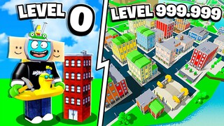 I Built A MAX LEVEL CITY In Roblox Tycoon!