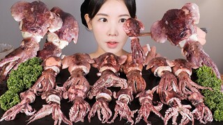 반갑다 친구야🤝 귀가 달린 귀꼴뚜기(귀오징어) 통찜 먹방  BABY EAR SQUID [eating show] mukbang korean food