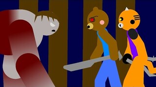Tigry and Beary (Piggy) Vs The Tank (L4D) - Stick Nodes