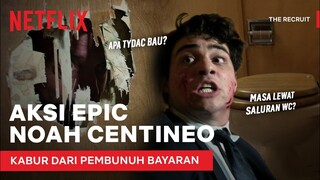 Aksi Brutal Noah Centineo Kabur Lewat Saluran Toilet | The Recruit | Clip