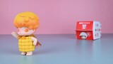 [Latest blind box unboxing] KFC Dimoo blind box is here! ! Is it worth it to eat 6 Family Buckets an