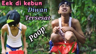 DIWAN EE di KEBUN❗poop di kebun saat cari kayu bersama kakak | komedi muhyi official